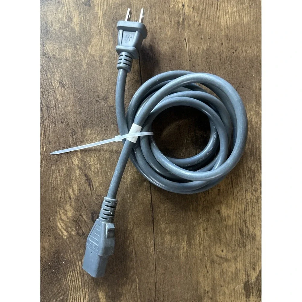 2-Pin / 2 Prong AC Power Cord for Volex VAC17S 10A 125V Gray E62405SP Tested